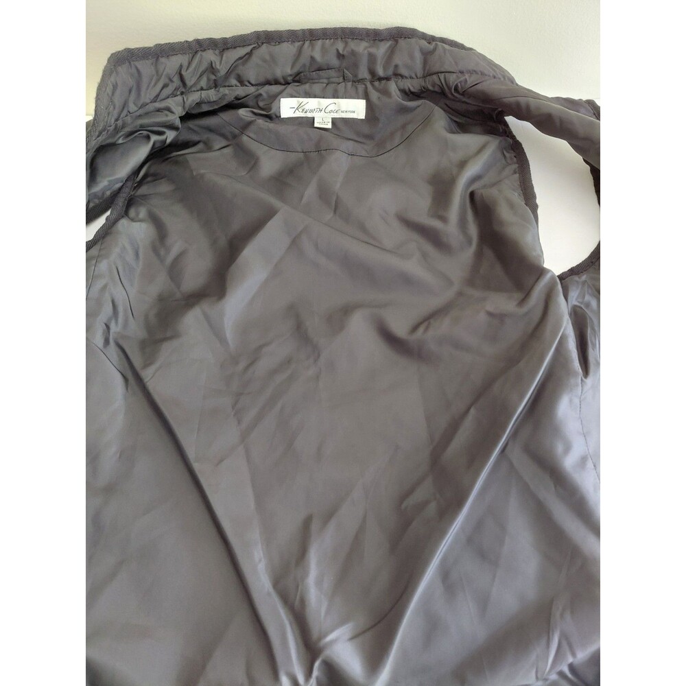 Kenneth Cole Women's Black Light Diamond Quilted Button Up Vest Size L - Picture 7 of 9